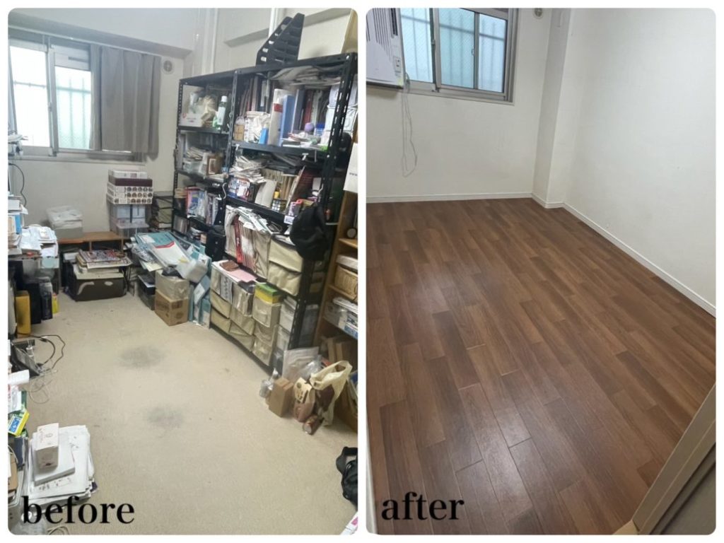 クッションフロア張替え