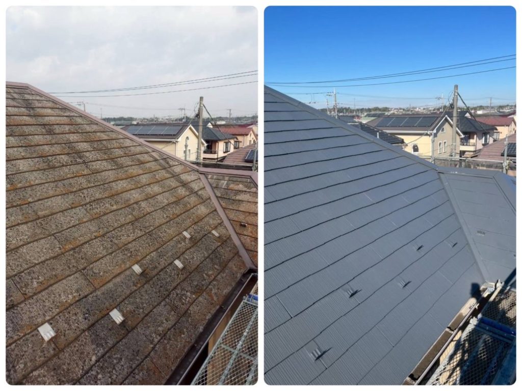 市川市W様邸屋根塗装